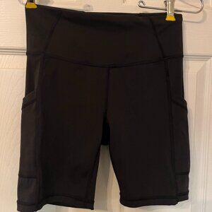 Prana women's S black cargo bike shorts running yoga perfect!